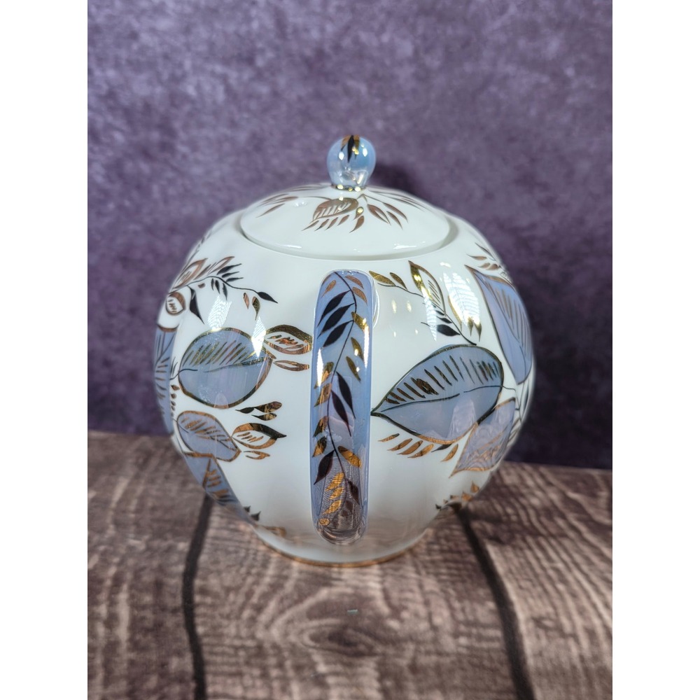 Vintage Imperial Porcelain Moon Teapot LFZ Lomonosov Handpainted 20 fl oz - Picture 4 of 11